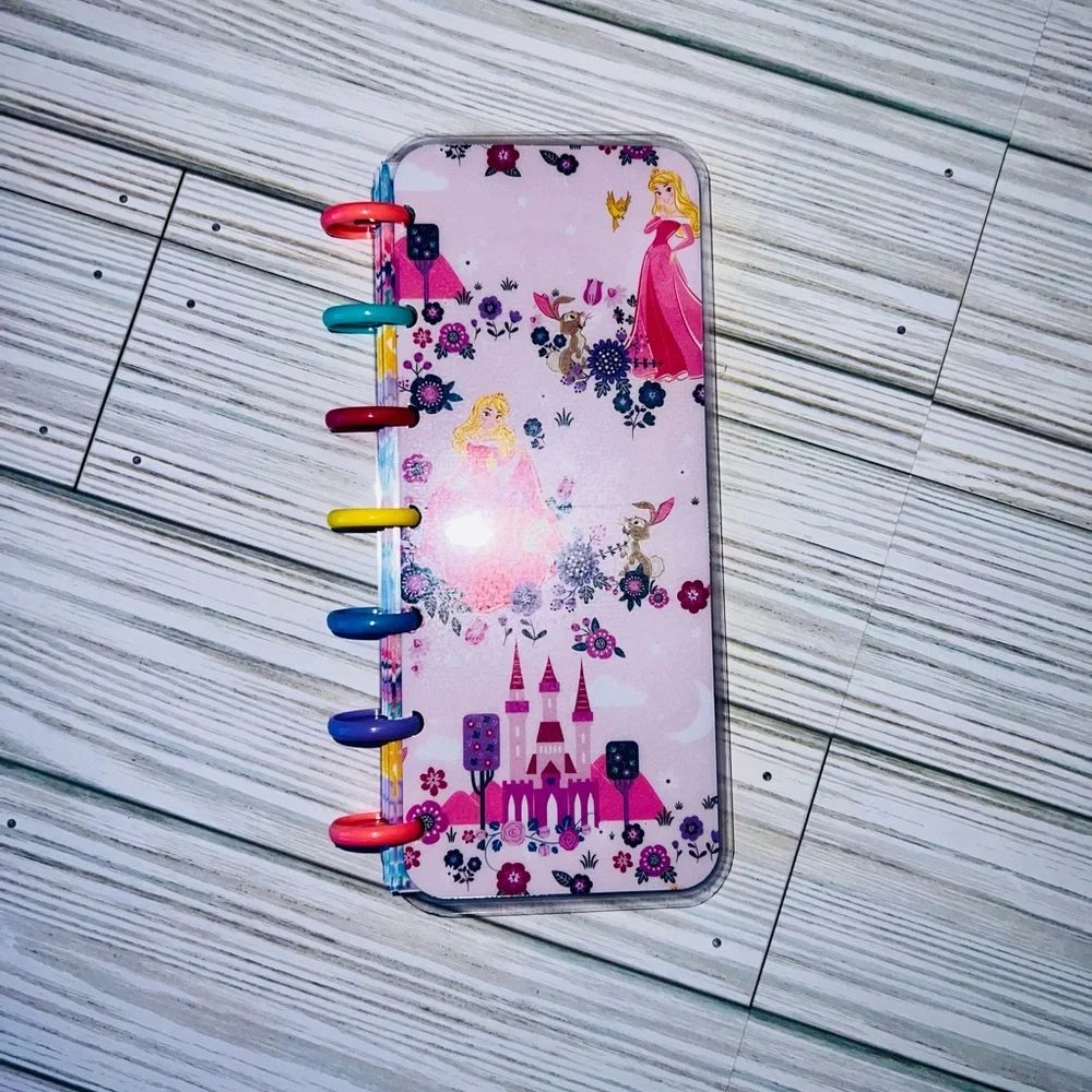 Happy planner skinny mini size weekly layout Disney Princess Aurora